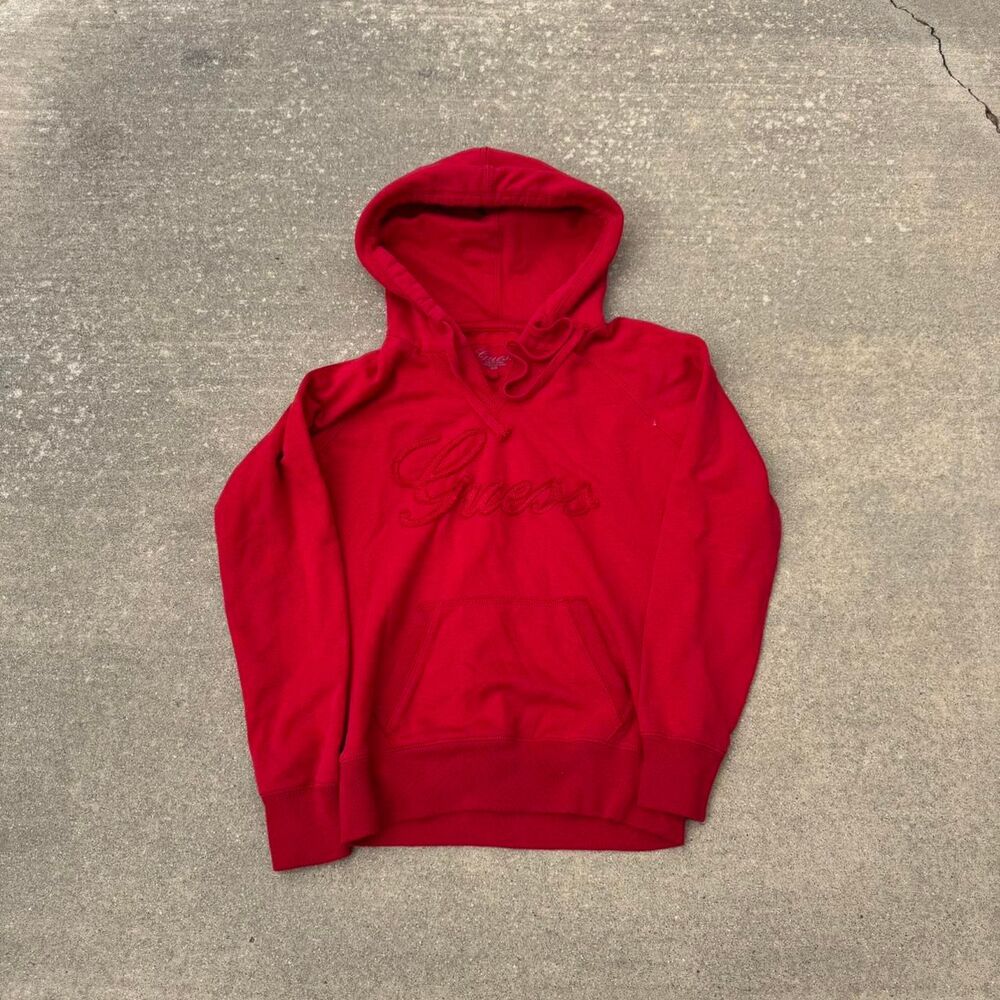 Guess y2k hoodie red women’s size S Small y2k